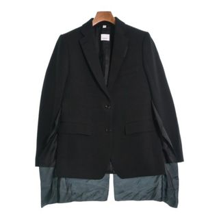 バーバリー(BURBERRY)のBURBERRY バーバリー テーラードジャケット 8(L位) 黒 【古着】【中古】(テーラードジャケット)