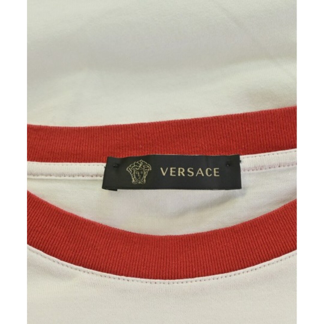 VERSACE(ヴェルサーチ)のVERSACE ヴェルサーチ Tシャツ・カットソー M 白 【古着】【中古】 メンズのトップス(Tシャツ/カットソー(半袖/袖なし))の商品写真