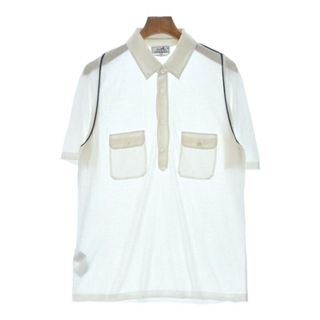 エルメス(Hermes)のHERMES エルメス ポロシャツ XL 白 【古着】【中古】(ポロシャツ)