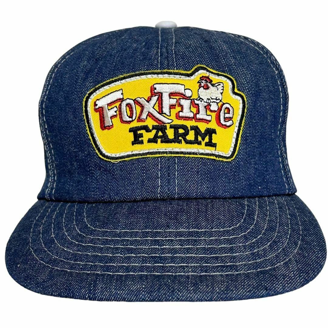 【90s】FOX FIRE FARM デニム　ファーマーズキャップ