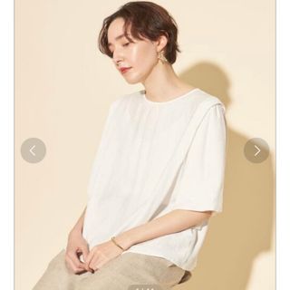 ビューティアンドユースユナイテッドアローズ(BEAUTY&YOUTH UNITED ARROWS)のクレープバルーンスリーブブラウス -ウォッシャブル- (シャツ/ブラウス(半袖/袖なし))