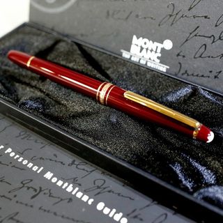 モンブラン(MONTBLANC)の【美品 送料込み】モンブラン 万年筆 １４４ マイスター ボルドー バーガンディ(ペン/マーカー)