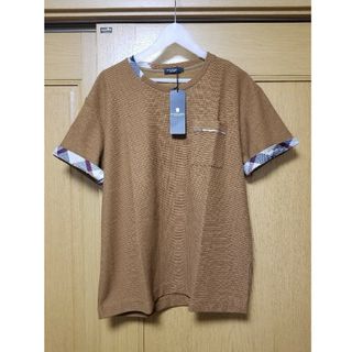 ブラックレーベルクレストブリッジ(BLACK LABEL CRESTBRIDGE)の【新品】ブラックレーベルクレストブリッジ　Tシャツ　茶　L　バーバリー　336(Tシャツ/カットソー(半袖/袖なし))