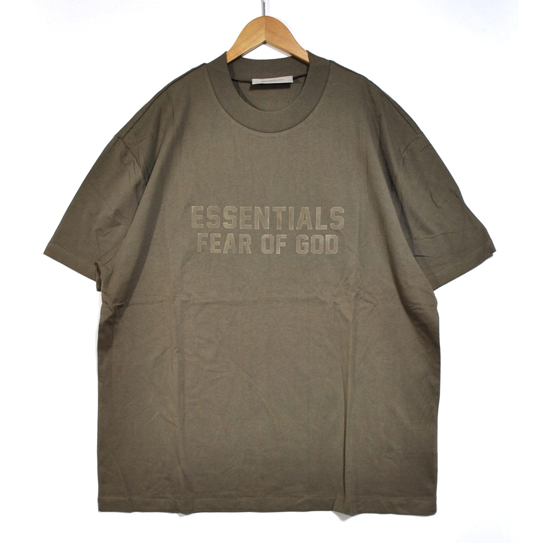  未使用 ESSENTIALS エッセンシャルズ ロゴT 茶 XL  メンズのトップス(Tシャツ/カットソー(半袖/袖なし))の商品写真