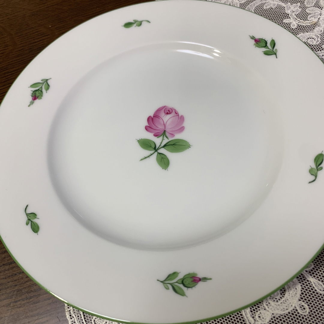 2枚セット アウガルテン 薔薇 お皿 プレート