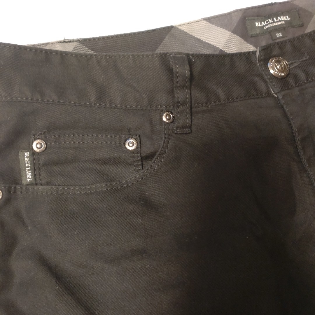 BLACK LABEL CRESTBRIDGE(ブラックレーベルクレストブリッジ)のused シャドークレストブリッジチェックショートパンツ82cmブラック メンズのパンツ(ショートパンツ)の商品写真