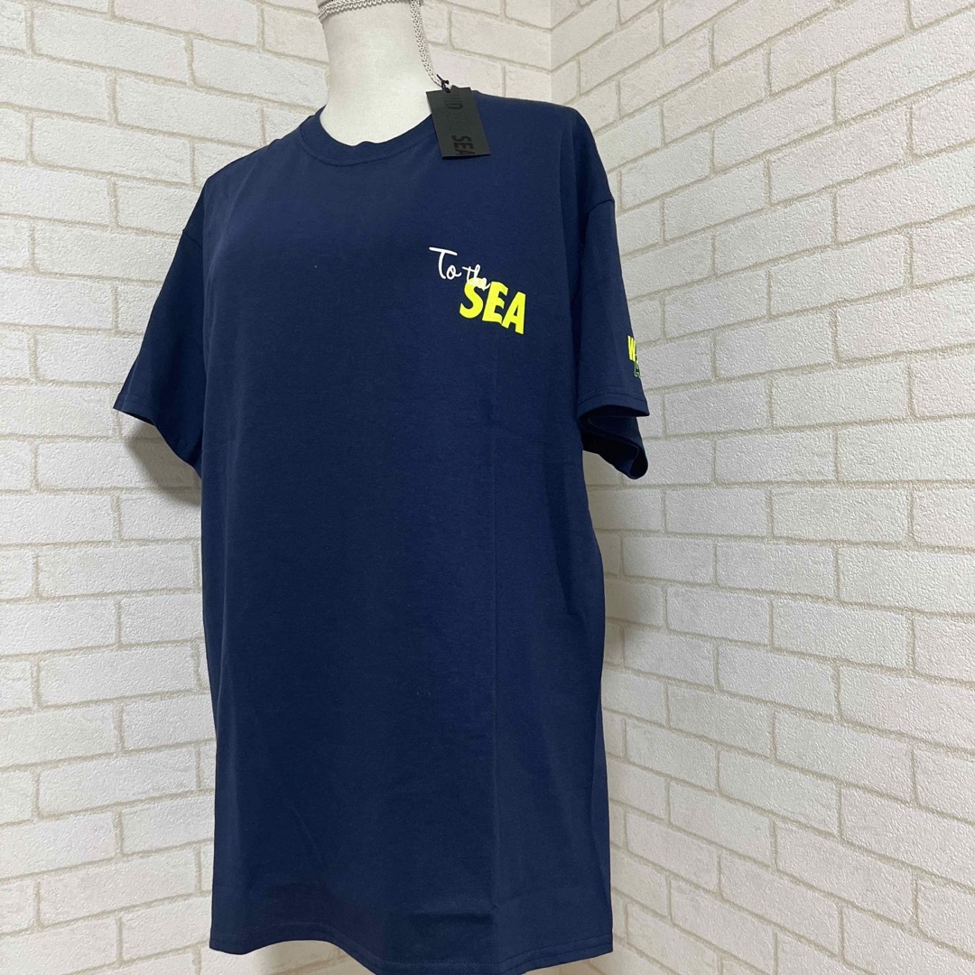 ウィンダンシー　黒半袖Tシャツ　Lサイズ　WINDANDSEA 新品