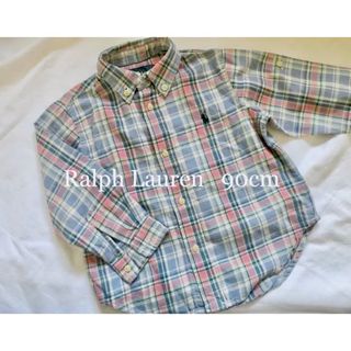 ラルフローレン(Ralph Lauren)の【最終値下】美品　ラルフローレン　ベビー　長袖　コットンシャツ　90cm(ブラウス)