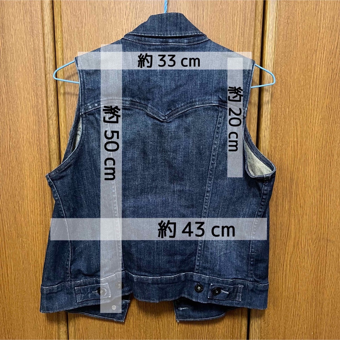 Levi's デニムベスト レディースのジャケット/アウター(Gジャン/デニムジャケット)の商品写真