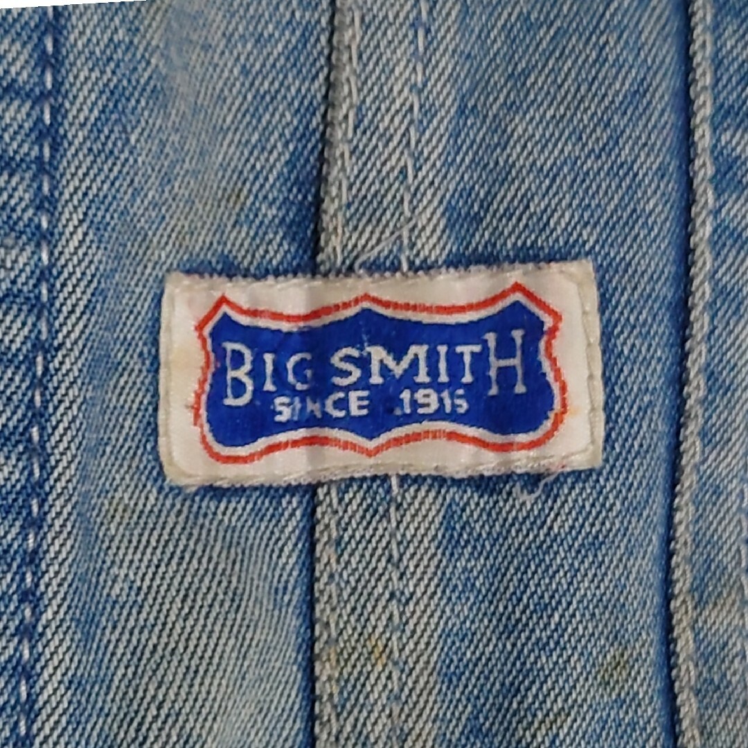 BIG SMITH(ビッグスミス)の【BIG SMITH】希少 60〜70's デニムオーバーオール A-1096 メンズのパンツ(サロペット/オーバーオール)の商品写真