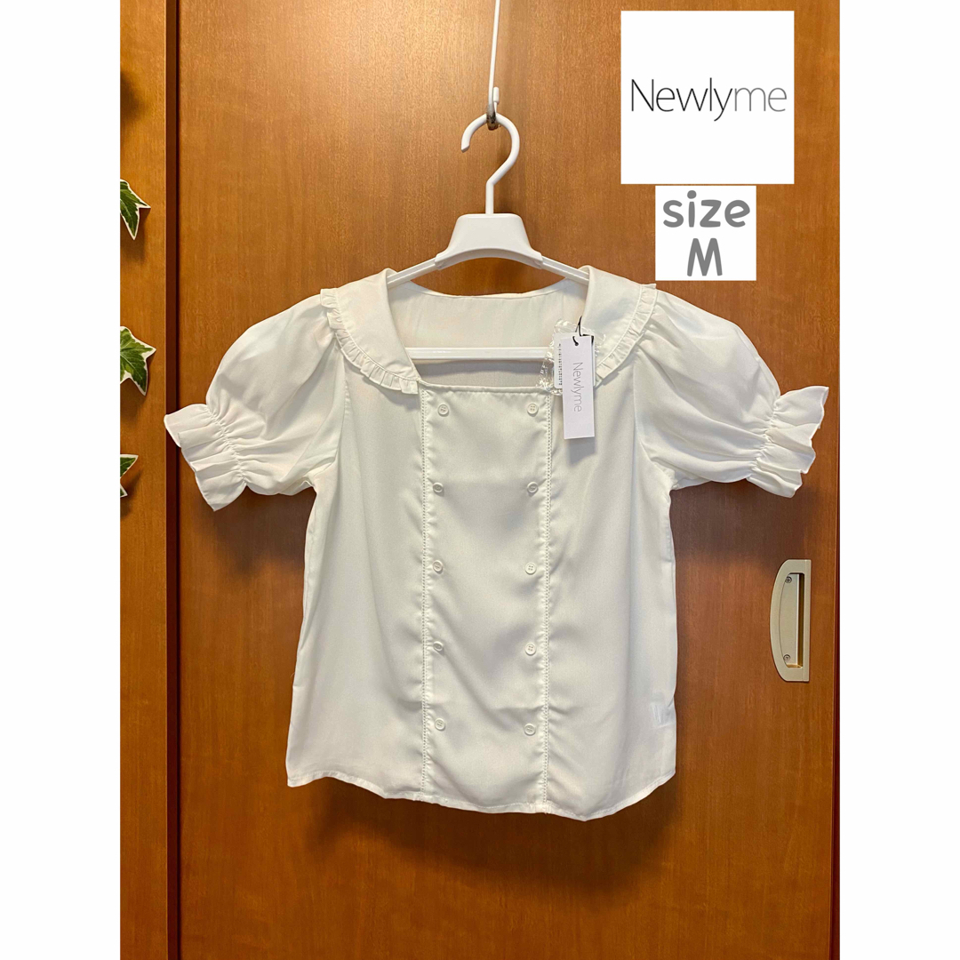 Newlyme(ニューリーミー)の◆ 未使用!! 夢展望 Newlyme ダブル釦 セーラー ブラウス レディースのトップス(シャツ/ブラウス(半袖/袖なし))の商品写真