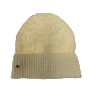 Hermes - 美品 エルメス ニット帽 ウール100% Hロゴ編み込み