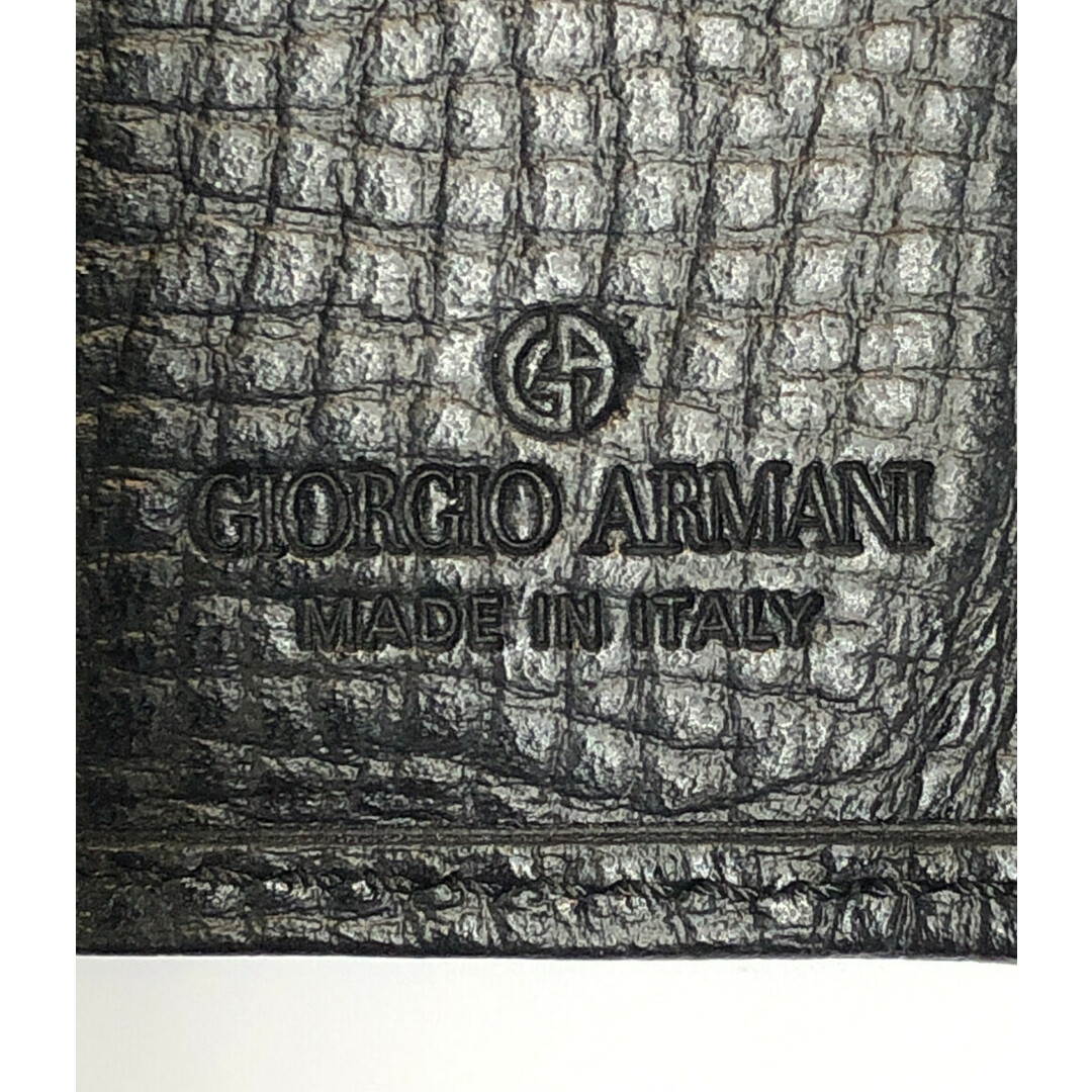 Giorgio Armani(ジョルジオアルマーニ)の美品 ジョルジオアルマーニ 二つ折り財布 札入れ メンズ メンズのファッション小物(折り財布)の商品写真