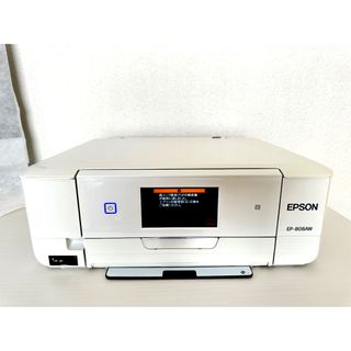 エプソン(EPSON)のエプソン プリンター インクジェット複合機 カラリオ EP-808AW ホワイト(PC周辺機器)