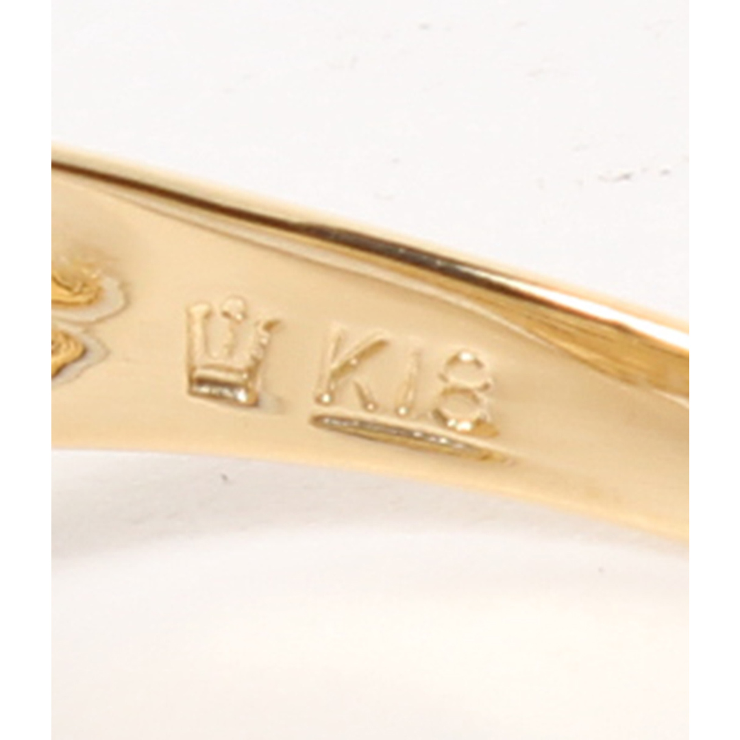 美品   リング 指輪 K18 ダイヤ0.03ct    レディース 10号 2