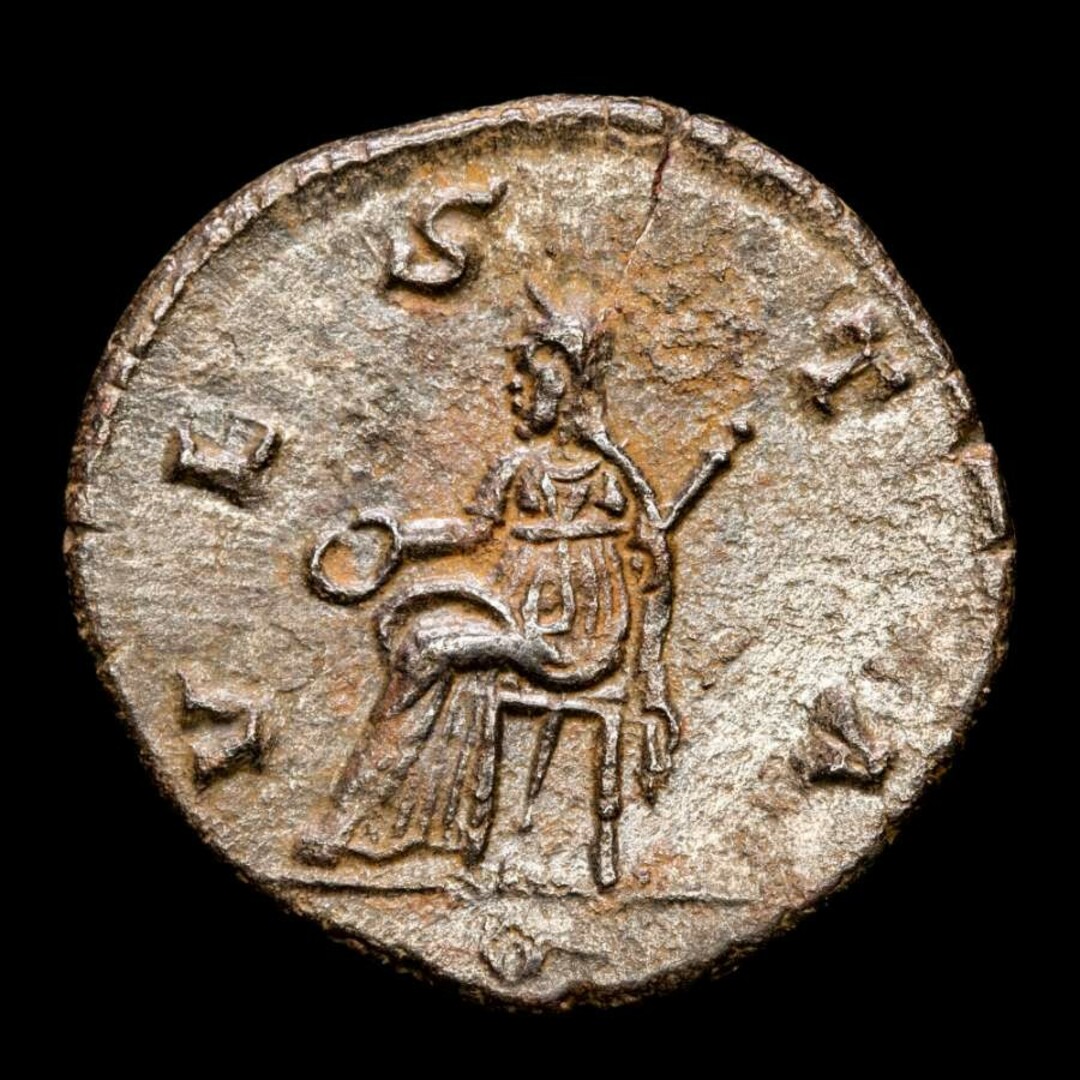 最前線の 【保証書付】 古代ローマコイン サロニナ皇后 銅貨 230716b 貨幣