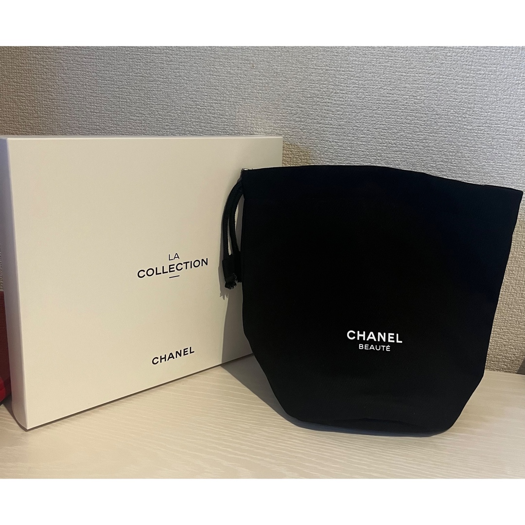 CHANEL(シャネル)のレア☆非売品☆【CHANEL】巾着ポーチ レディースのファッション小物(ポーチ)の商品写真