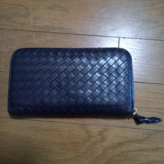 ボッテガヴェネタ(Bottega Veneta)のレア！ボッテガヴェネタ 長財布 ラウンドウォレット イントレチャート パープル(長財布)