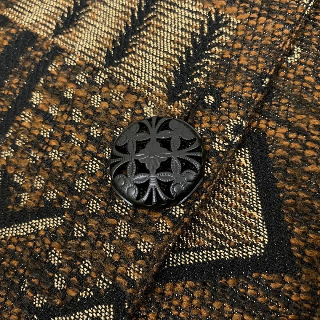 ヴィンテージ レトロ 90s 総柄 エスニック 刺繍 ゴブラン織 ジャケット