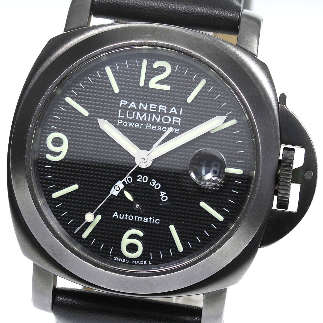 パネライ PANERAI PAM00028 ルミノール パワーリザーブ 世界1000本限定 自動巻き メンズ 保証書付き_759797