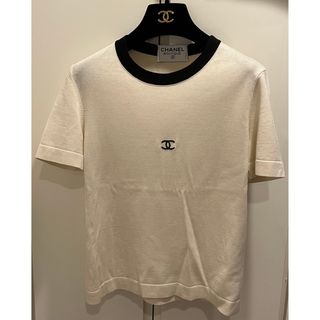 CHANEL - シャネル 半袖 ニット コットンの通販 by shop｜シャネルなら ...