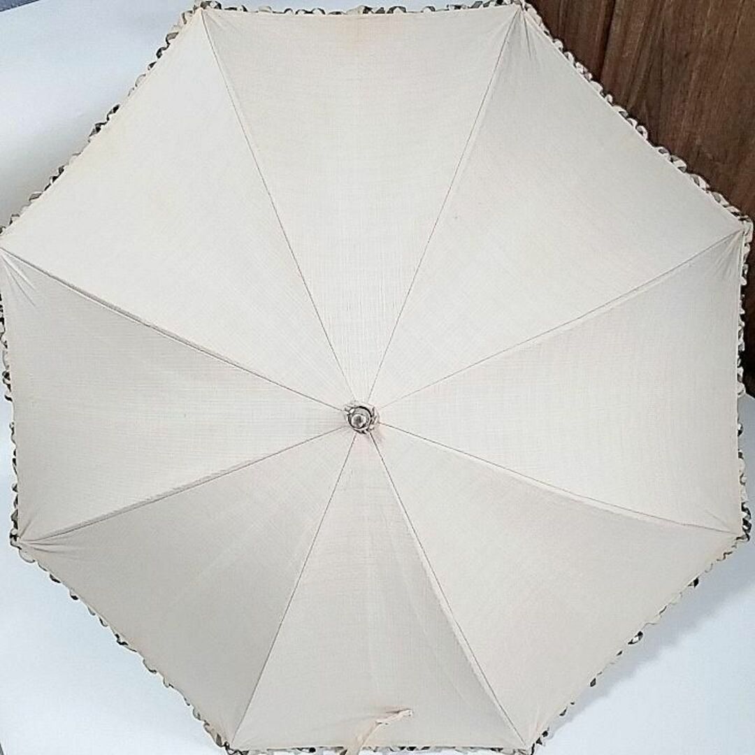 バーバリー 晴雨兼用 日傘 長傘 ベージュ ノバチェック ロゴ