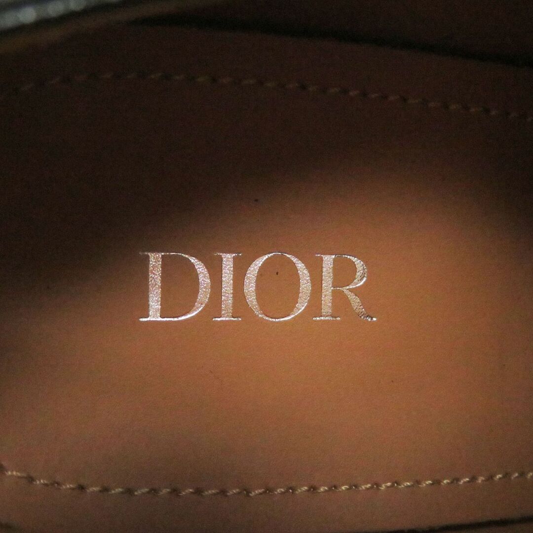 未使用品□DIOR/ディオール オム プレーントゥ レースアップ ドレスシューズ/レザーシューズ ブラック 39 1/2 イタリア製 メンズ◎