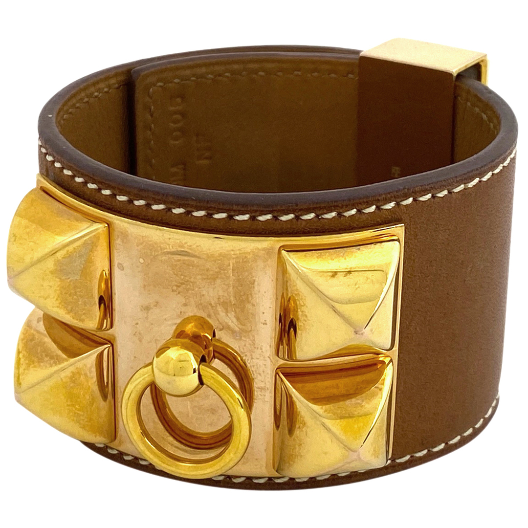 Hermes - エルメス コリエ ド シアン ブレスレット レザー 【中古】の