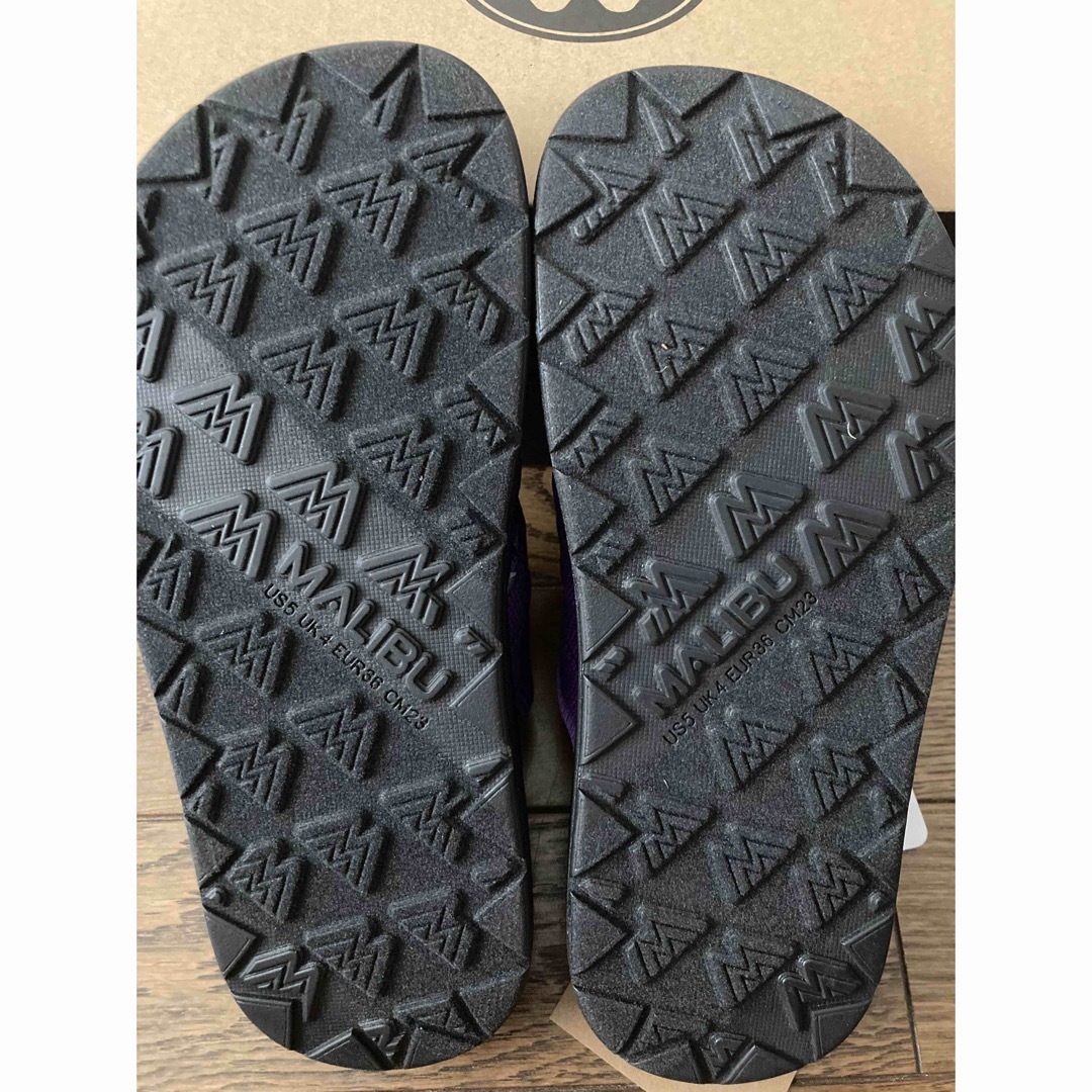 マリブサンダル　23.0cm  パープル レディースの靴/シューズ(サンダル)の商品写真