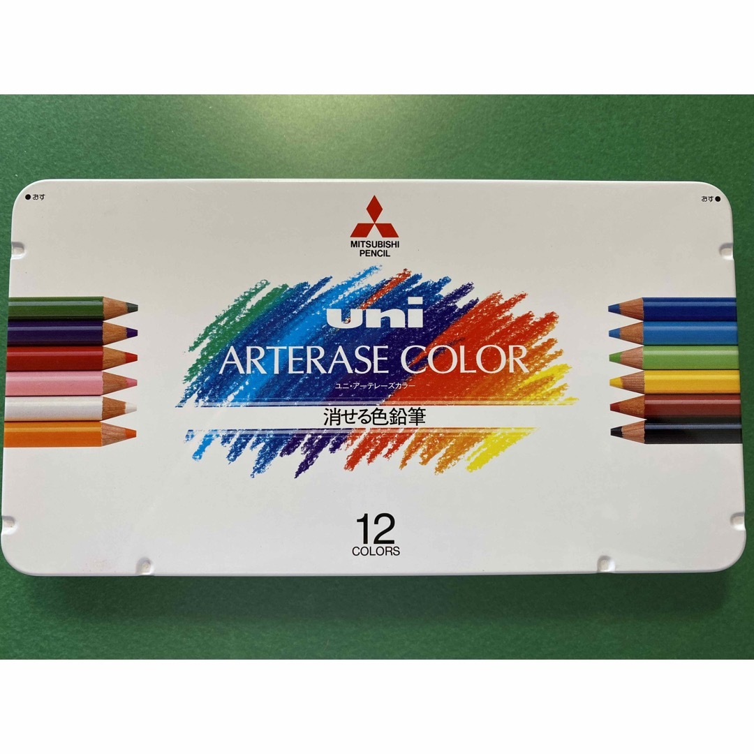三菱鉛筆(ミツビシエンピツ)の消せる色鉛筆 エンタメ/ホビーのアート用品(色鉛筆)の商品写真