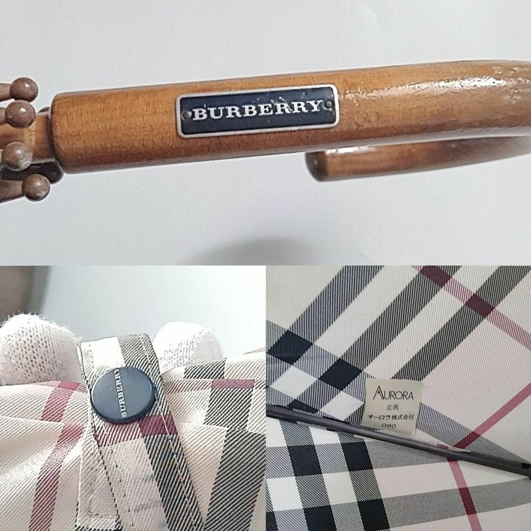 BURBERRY - 希少 バーバリー 長傘 傘 雨傘 ノバチェック 大きめ