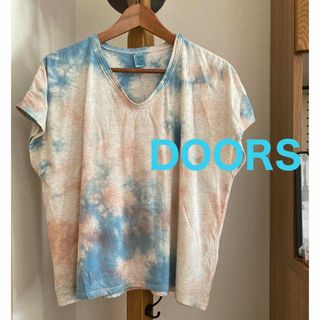 アーバンリサーチドアーズ(URBAN RESEARCH DOORS)のアーバンリサーチドアーズ DOORS タイダイ柄 カットソー フレンチスリーブ(Tシャツ(半袖/袖なし))