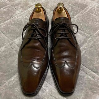 サントーニ(Santoni)の【Santoni】ブラインドフルブローグ 革靴 25.0cm(ドレス/ビジネス)