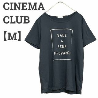 シネマクラブ(CINEMA CLUB)のシネマクラブ レディース【M】カットソー♡プリントTシャツ 半袖 かわいい♡ 黒(Tシャツ(半袖/袖なし))