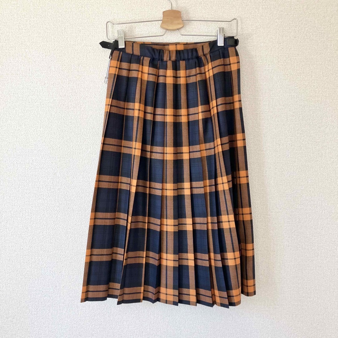 オニールオブダブリン キルト ロングスカート オレンジチェック 大きい