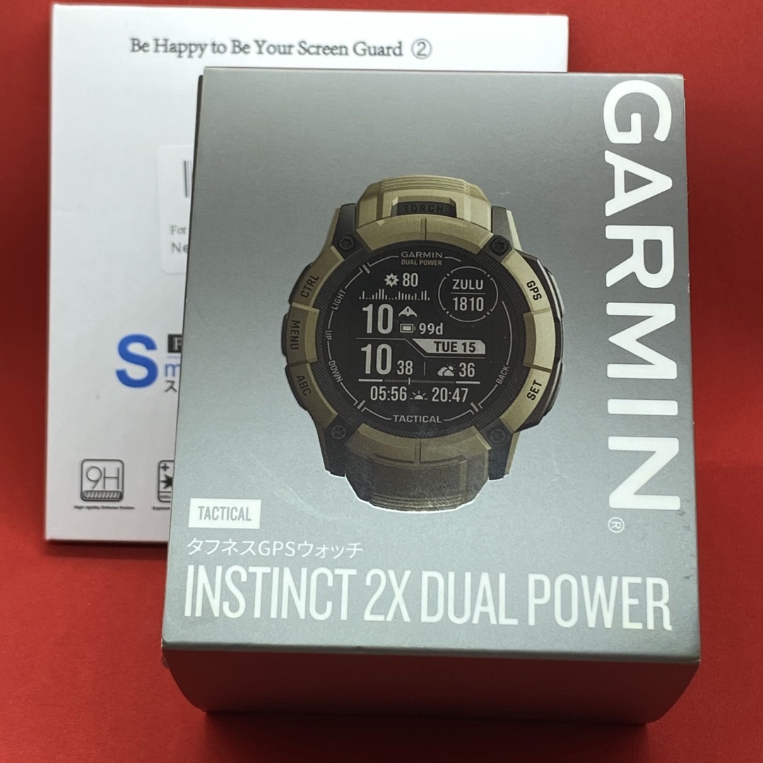 Garmin Instinct 2X Dual Power ベージュ　おまけ付き