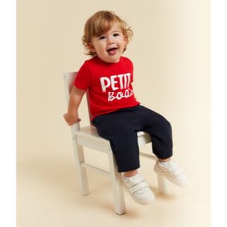 プチバトー(PETIT BATEAU)のプチバトー　ロゴ　グラフィック　プリント半袖Ｔシャツ(Tシャツ/カットソー)