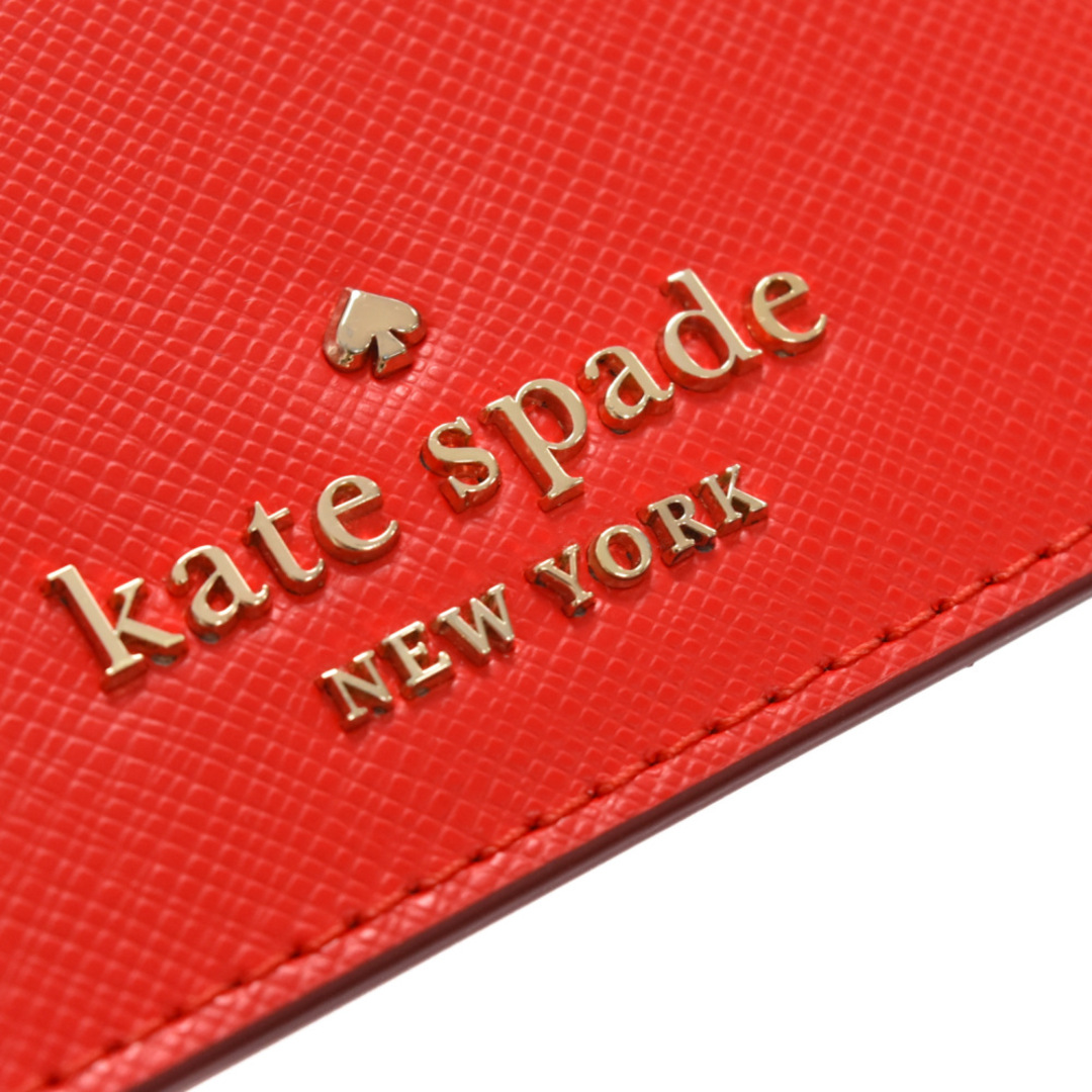 Kate Spade ケイトスペード micro tri fold wallet コンパクト ミニウォレット 三つ折り財布 レッド レディース  WLR00133