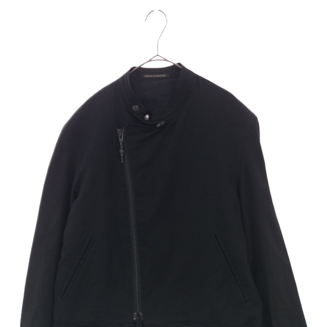 ウール100%裏地Yohji Yamamoto POUR HOMME ヨウジヤマモト プールオム 14AW ウール ライダース ジャケット HF-Y03-100 ブラック