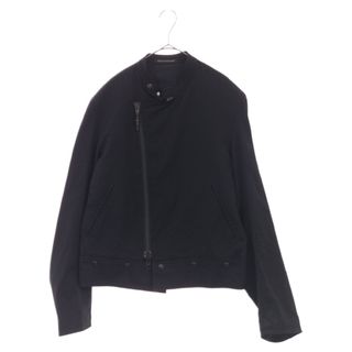 ウール100%裏地Yohji Yamamoto POUR HOMME ヨウジヤマモト プールオム 14AW ウール ライダース ジャケット HF-Y03-100 ブラック