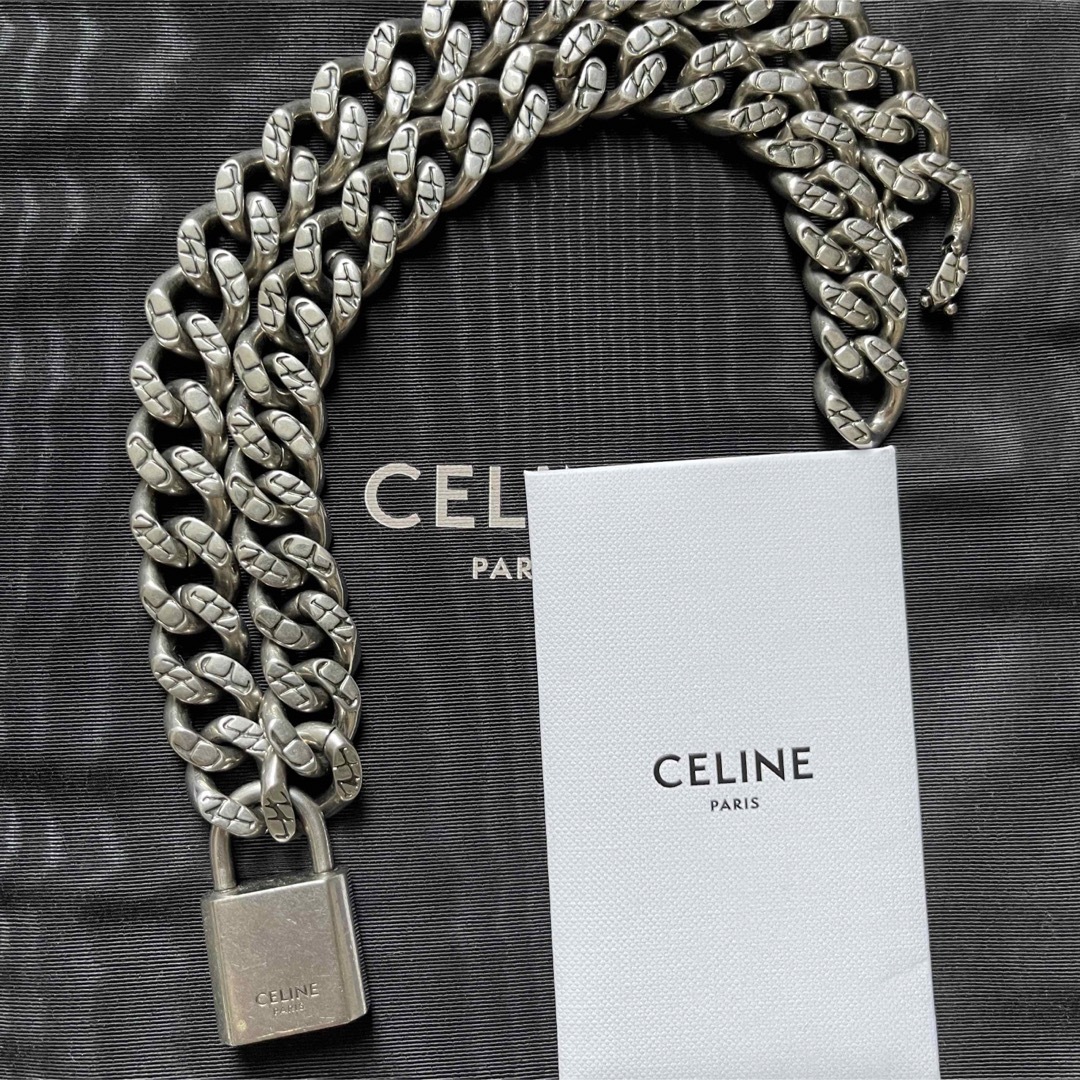セリーヌ保存箱保存袋タグ定価CELINE １６ パドロック ネックレス