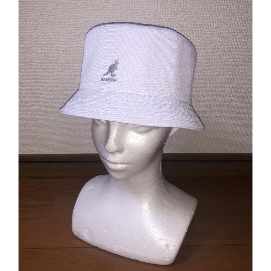 KANGOL(カンゴール)のL 新品 KANGOL トロピック メトロハット バケットハット ホワイト 白 メンズの帽子(ハット)の商品写真