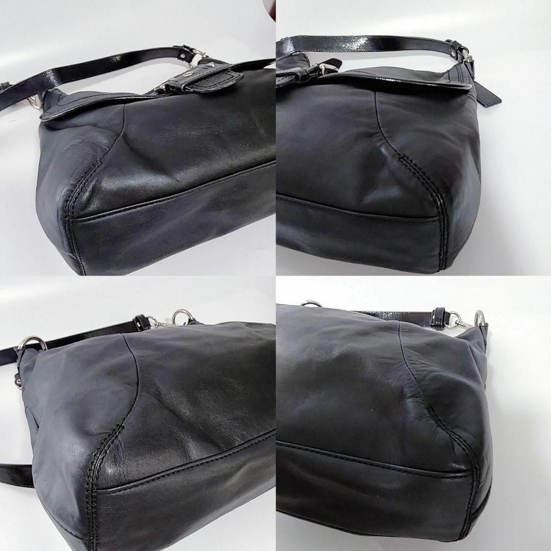 COACH - 美品 コーチ ショルダーバッグ 本革 ブラックの通販 by