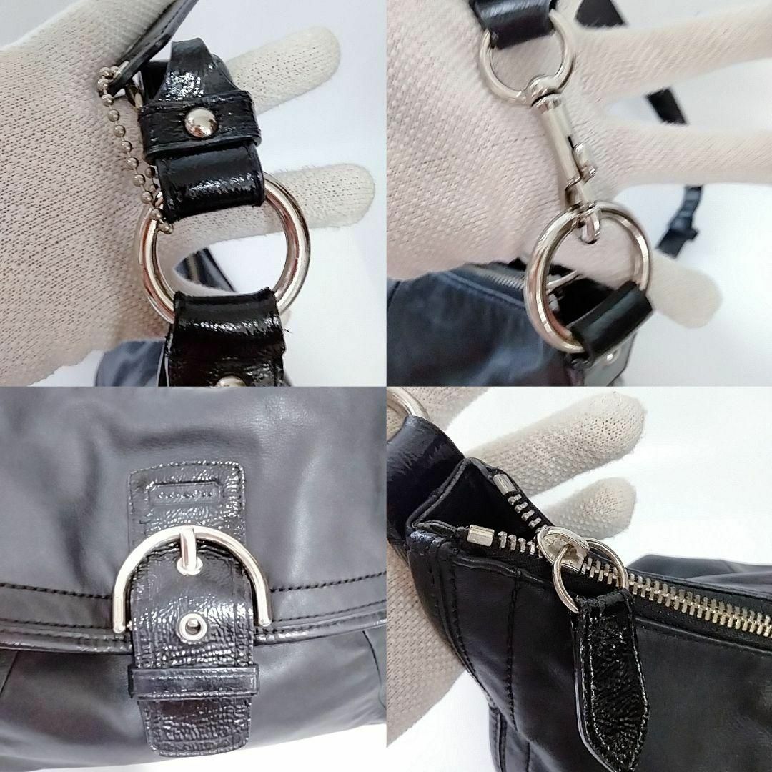 COACH(コーチ)の美品　コーチ　ショルダーバッグ　本革　ブラック レディースのバッグ(ショルダーバッグ)の商品写真