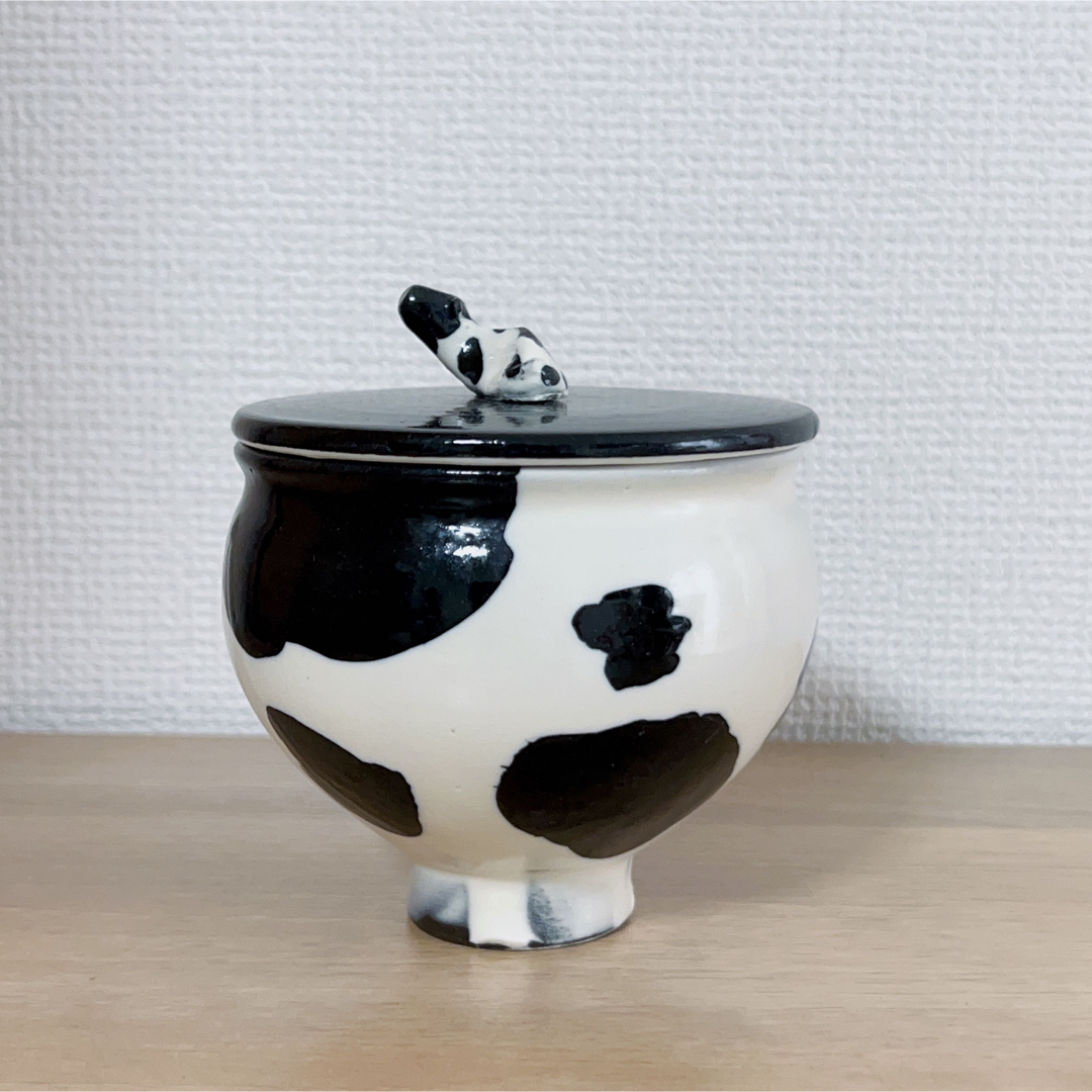 鈴木環 ピジョンカップ Mサイズ 牛柄 - 食器
