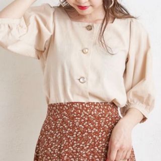 ナイスクラップ(NICE CLAUP)のNICE CLAUP トップス レディース ブラウス シャツ カットソー 夏服(シャツ/ブラウス(半袖/袖なし))