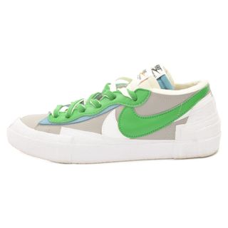 ナイキ(NIKE)のNIKE ナイキ ×sacai BLAZER LOW CLASSIC GREEN サカイ ブレーザーLOWクラシックグリーン ローカットスニーカー ホワイト US8/26cm DD1877-001(スニーカー)