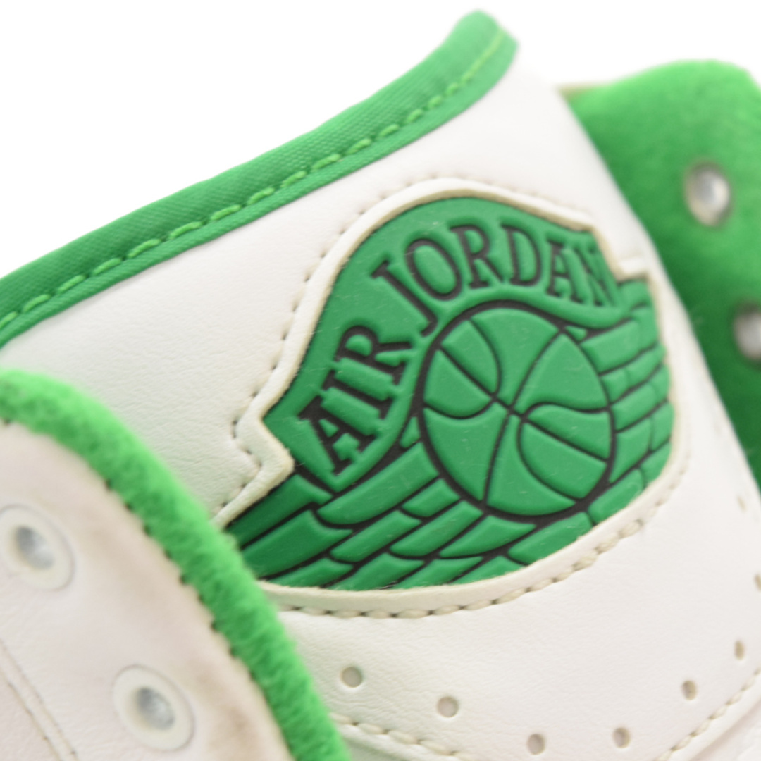 11センチ甲NIKE ナイキ AIR JORDAN 2 RETRO Lucky エアジョーダン2 レトロ ラッキー ハイカットスニーカー ホワイト/グリーン US9.5/27.5cm DR8884-103