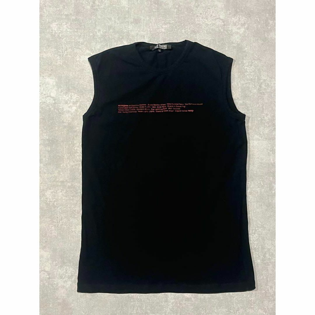 RAF SIMONS(ラフシモンズ)のraf simons archive 05ss タンクトップ　プリント　黒　赤 メンズのトップス(Tシャツ/カットソー(半袖/袖なし))の商品写真