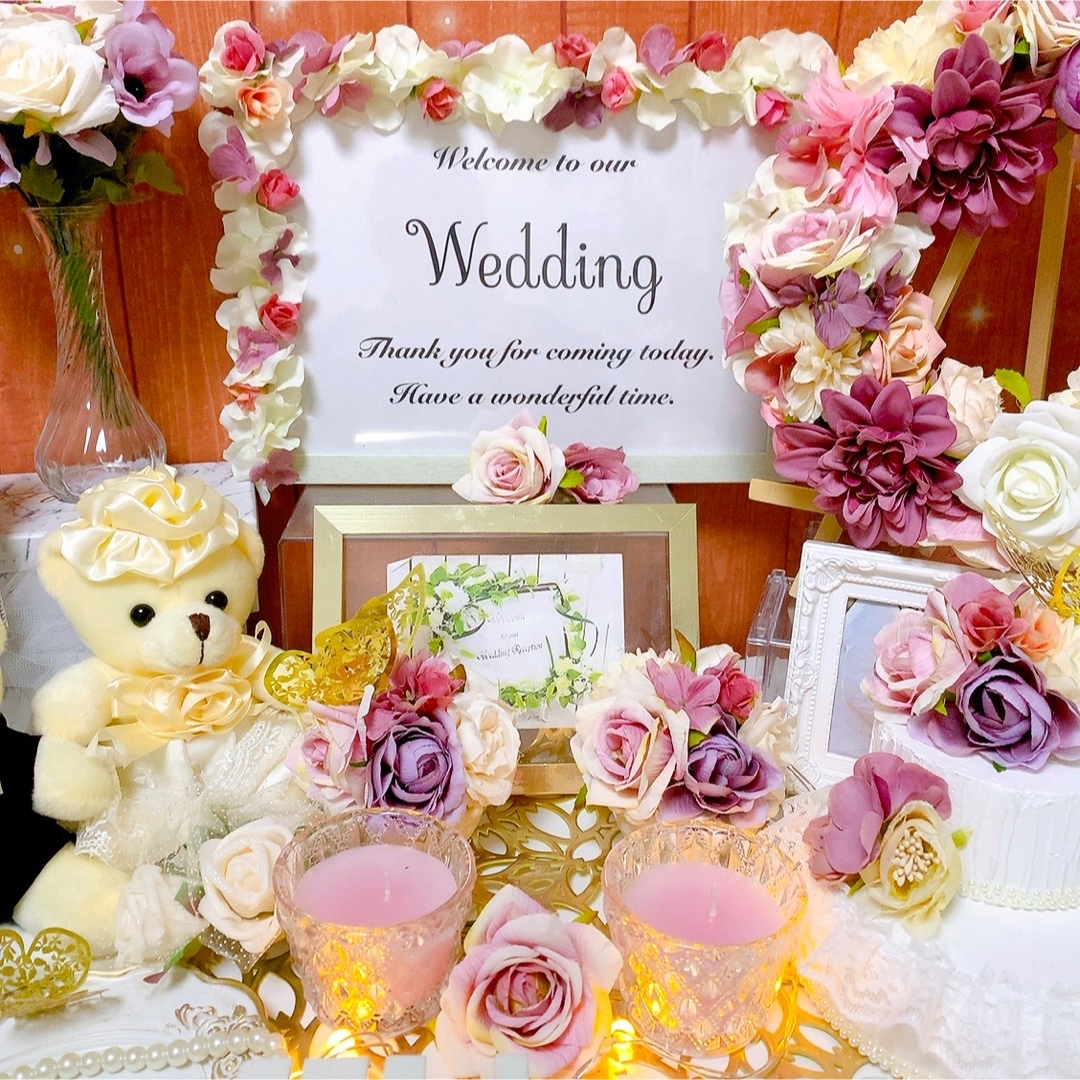 ゆー様専用 No.772 リース付アンティークウェルカムスペース 結婚式